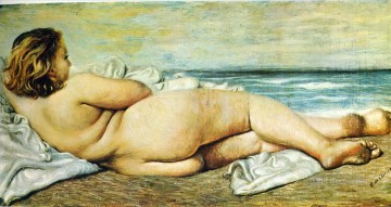 ビーチの裸の女性 1932 ジョルジョ・デ・キリコ 形而上学的シュルレアリスム Oil Paintings